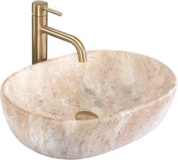 Rea Amelia, pultra szerelhető mosdó 480x345x135 mm, Savana matt kőutánzat, REA-U3000 (REA-U3000)