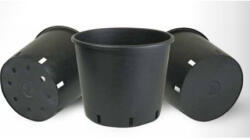  Termesztő edény alacsony - fekete - 35 L (PE-8693)