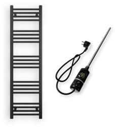  Törölközőszárító radiátor elektromos fűtőpatronnal 40 x 140 cm - Nero Italia C-400W (fekete)