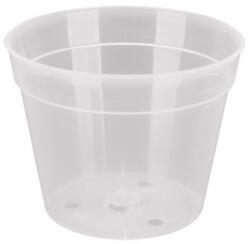 Kaspó orchidea cserép 18cm-es-átlátszó- PE (PE-8629)