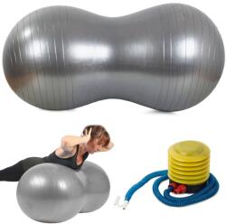  Dupla fitness labda, 40 cm, ezüst (v14285_S)