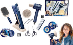 Mamido Gyermek fodrász szett hajszárítóval és hajvasalóval 12 részes MT1363 kék (MT1363) - jatekokminiszteriuma