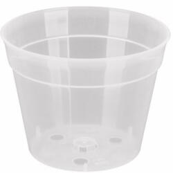  Kaspó orchidea cserép 15cm-es -átlátszó- PE (PE-8628)