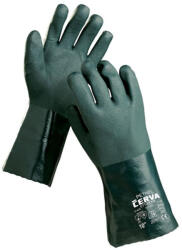 CERVA PETREL kesztyű zöld PVC Outlet (0110000899110-OUT)