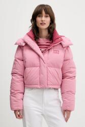 Tommy Jeans pehelydzseki rózsaszín, téli, oversize, DW0DW21624 - rózsaszín L