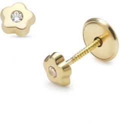 Lisa gyerek ékszer Lisa virág fülbevaló középen kőves gyerek fülbevaló (JTAG-0338)