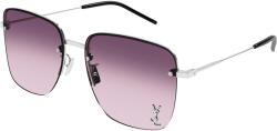 Yves Saint Laurent SL 312 M 011 Shiny Silver Gradient Burgundy napszemüveg (SL 312 M 011)