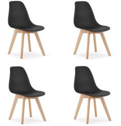  Set 4 bucati scaune de dining KITO negre