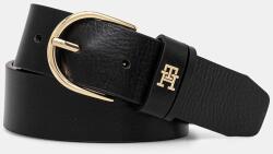 Tommy Hilfiger bőr öv fekete, női, AW0AW16837 - fekete 90