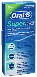  Oral-B fogselyem Superfloss Mint 30m