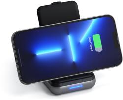 Satechi Duo Wireless Charger Power Bank Stand 10000 mAh Stand (Powerbank based for iPhone & Airpods) - Space Grey (ST-UCDWPBSM)