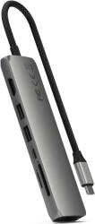 Satechi 7-in-1 USB-C Slim Multiport Adapter with Ethernet - Space Grey (ST-P7SM)