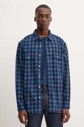 Levi's pamut ing férfi, galléros, relaxed - sötétkék S