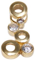 Ékszershop Köves-karikás futó arany medál (1331930)