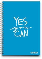 STREET Spirálfüzet STREET PP Neon A5 70 lapos kockás (61157A) - tonerpiac