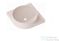 RAVAK YARD 45 C konzollal falra szerelhető mosdó csaplyuk-és túlfolyó nélkül, Alabaster Pink XJX0G045000 (XJX0G045000)