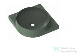 RAVAK YARD 45 C konzollal falra szerelhető mosdó csaplyuk-és túlfolyó nélkül, Grey Green XJX08045000 (XJX08045000)