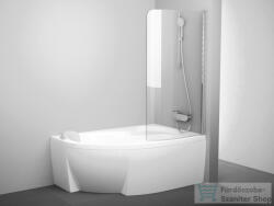 RAVAK CVSK1 Rosa 160/170 jobbos kádparaván, Króm+transparent 7QRS0C00Y1 (7QRS0C00Y1)