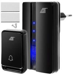 Fekete vezeték nélküli ajtócsengő - Malatec 23371