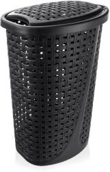 Orion Coș de rufe din plastic 45 l cu capac, negru