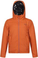 Regatta Gyermekek/Kids Kyrell Camo fordítható kabát 7/8 EVES barna|fekete