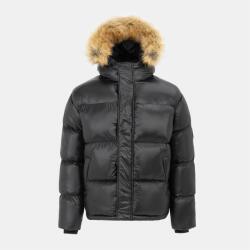 Loyalti Яке Loyalti Mens Shadow Quilted Short Puffer Jacket - Black