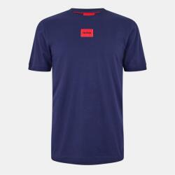 Hugo Тениска Hugo Mens HUGO Diragolino Contemporary T-Shirt with Logo Detail - Navy 418