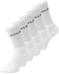 Jack and Jones Мъжки чорапи Jack and Jones Mens Regen 5 Pack Crew Socks Mens - White