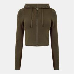 Jack Wills Суичър Jack Wills Knitted Zip Hoodie Women - Khaki