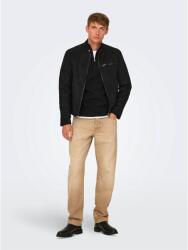 Only Яке Only Men's Bomber Faux Leather Jacket - Black
