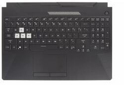 ASUS TUF Gaming A15 FX506IU FX506IH FX506IV series 90NR03L1-R31US0 amerikai angol (US) kiosztású billentyűzet háttérvilágítással (backlight) palmrest/topcase felső burkolat (CAS080011PRUS)