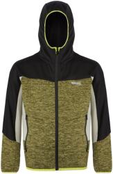 Regatta Gyerek teljes cipzáras kabát - Dissolver IX Marl 3 - 4 EVES fekete|zöld