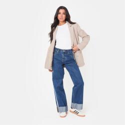 I Saw It First Side Stripe Turn Up Jean - Dark Wash