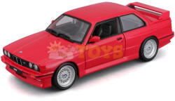 Bburago mașinuță metalică 1988 BMW 3 Series M3 roșu - scara 1: 24 (18-21100)