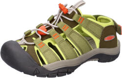 KEEN Newport Jr. gyerek szandál, Dark Olive/Scarlet Ibis, 32-33 vörös|zöld