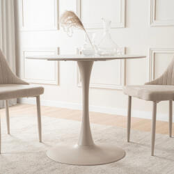  SANDER 90 cm-es étkezőasztal fehér/kasmír színben (ME-ME-SANDER-B-KASZ-S)