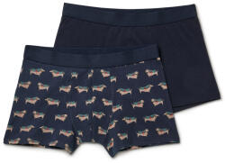 Tchibo - 2 boxeralsó - férfi - méret L/6 - kék/mintás