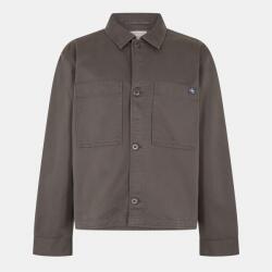 Calvin Klein Jeans Men's CKJ Woven Box Boxy Fit Overshirt - Beluga PAR