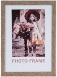  Műanyag Képkeret Üveg 10x15 cm Barna (AAE243)