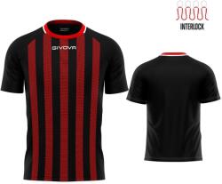 GIVOVA Rugby sportpóló Fekete/Piros L bordó|vörös