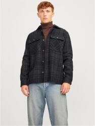 Jack and Jones Риза с дълъг ръкав Jack and Jones Men's Raymond Long Sleeve Overshirt - Black Beauty