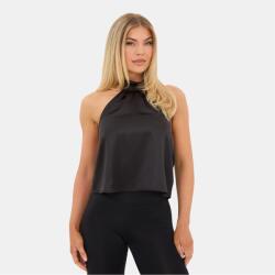 I Saw It First Satin Halter Top - Black