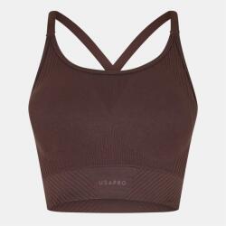 USA Pro UP Seamless Adjustable Sports Bra - Espresso