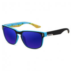 KDEAM OPTICS Andover 6 napszemüveg, Black & Pattern / Blue (GKD027C06)