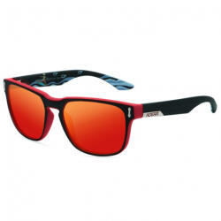 KDEAM OPTICS Andover 3 napszemüveg, Black & Pattern / Red (GKD027C03)