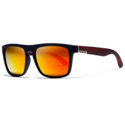 KDEAM OPTICS Sunbury 12 napszemüveg, Black / Wood Red (GKD004C12)