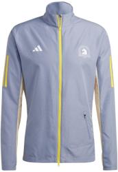 adidas Яке Adidas Men's Boston Marathon 2023 Wind Resistant Long Sleeve Performance Training Jacket - Purple