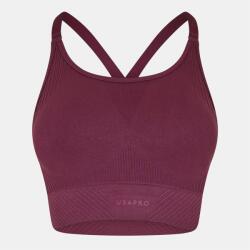 USA Pro UP Seamless Adjustable Sports Bra - Dark Cherry