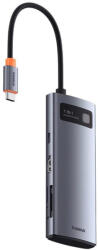 Baseus Joystar 7-in-1 USB-C dokkoló állomás, 4K60Hz HDMI, 100W PD, szürke (B00030708811-00)