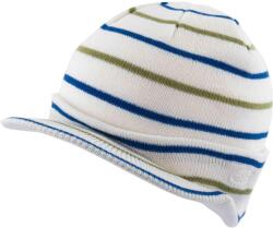 AECOOLY Loap Cooly férfi csíkos téli sapka, 100% akril fehér|kék|zöld